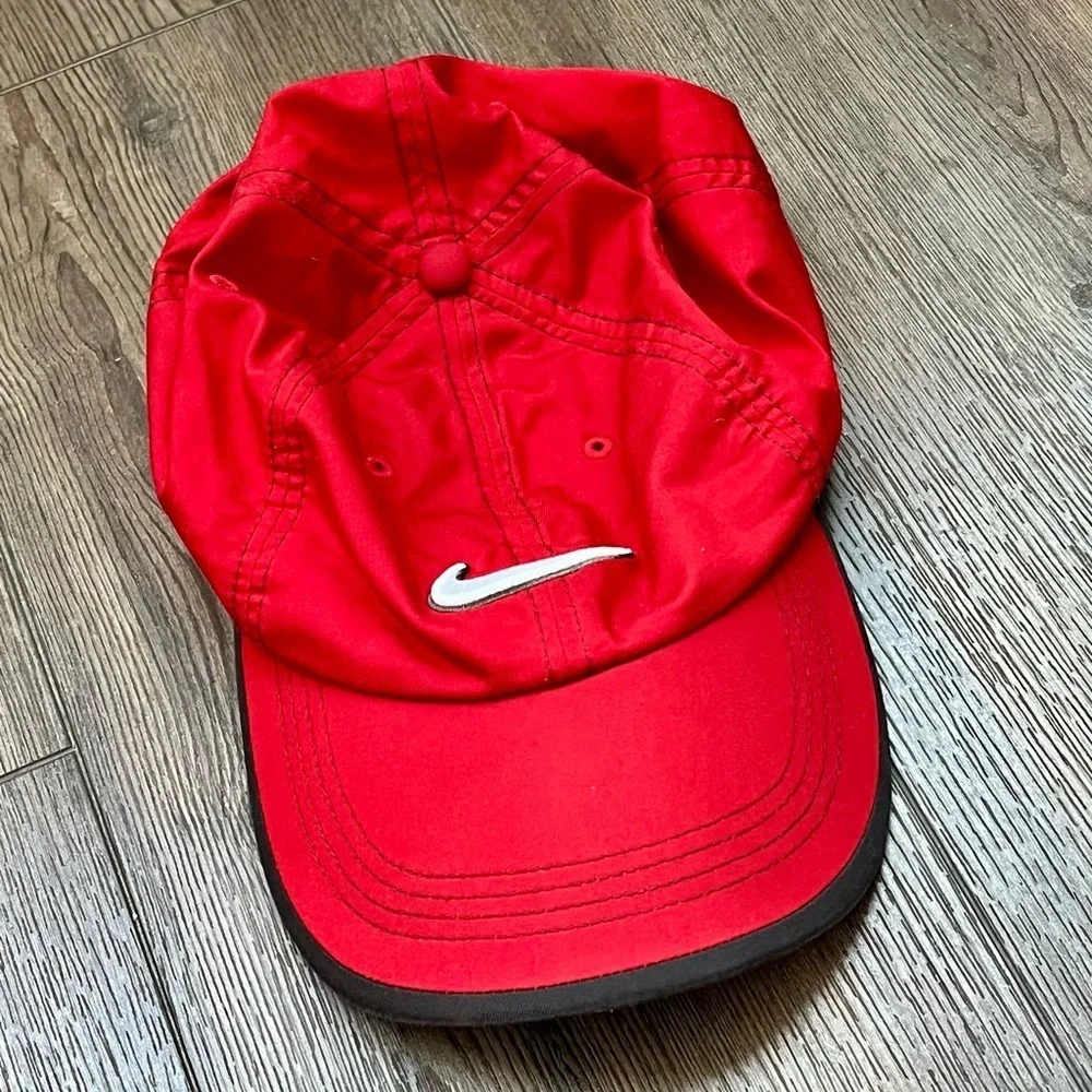 Nike Red and Black Cap
